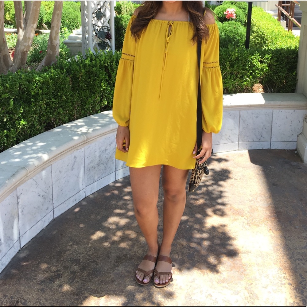 Zara off the shoulder (with thin straps)  dress